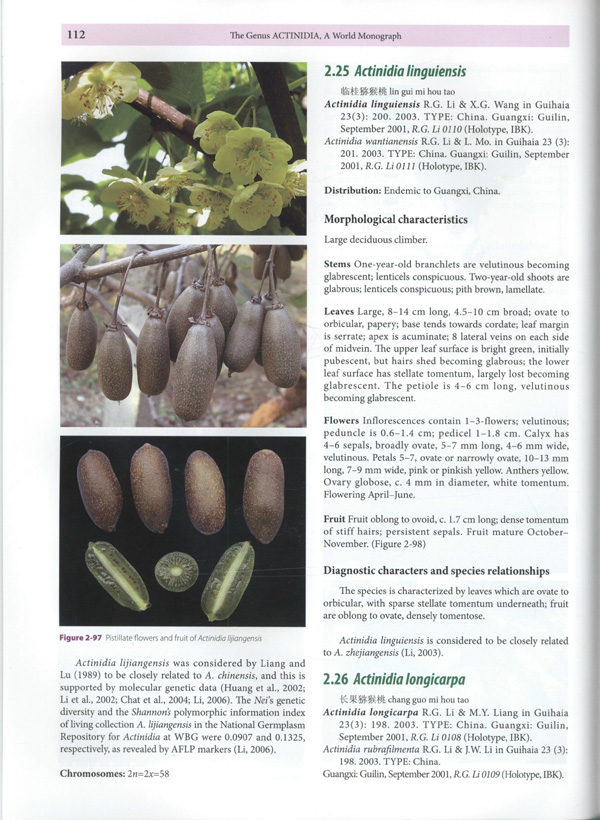 The Genus Actinidia a World Monograph - Click Image to Close